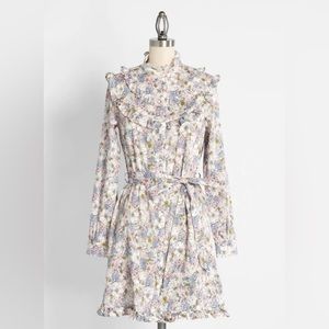 Charming prairie vintage-inspired Long Sleeve ModCloth 2X Dress!